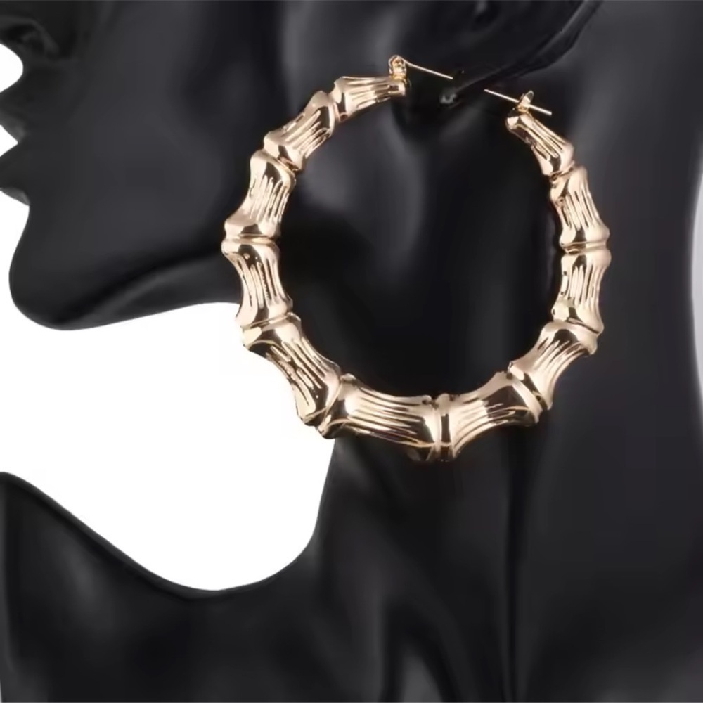 GOLD  Tone Hoop Earrings - NWT